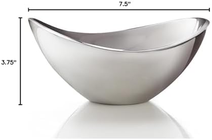 Nambé Butterfly Bowl, 9-Inch Serving Dish - Sculptural Metal Centerpiece with Wing-Inspired Curves, Versatile Bowl for Hot or Cold Dishes - Elegant & Modern Tabletop Display
