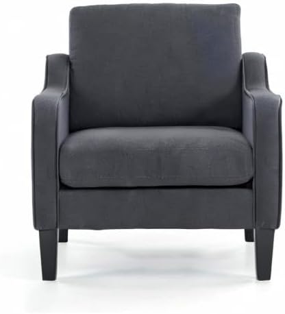 VINGLI Accent Chairs for Living Room Chairs Mid Century Modern Chair Sofa Chair Upholstered Arm Chair with Scooped Arms for Bedroom, Apartment, Office, Studio, Waiting Room, Play Room