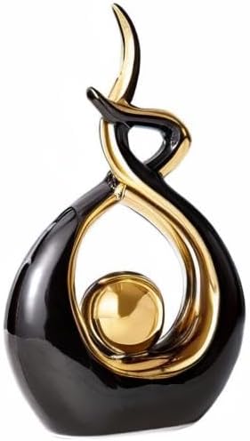 Norrclp Home Decor Modern Abstract Art Ceramic Statue Table Decorations for Dining Room Living Room Office Centerpiece