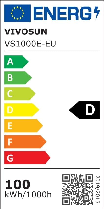 VIVOSUN 2-Pack VS1000E LED Grow Light with Full Spectrum Diodes, Sunlike Plant Light for Indoor Plants Seedling Veg and Bloom in 2x4/3x3 Grow Tents Greenhouses