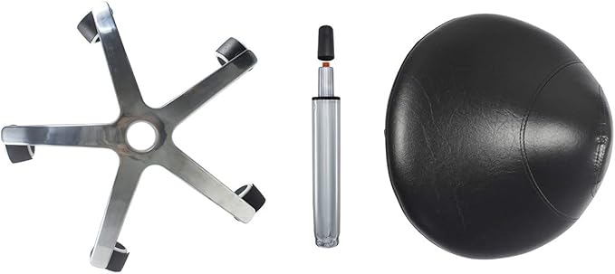 Antlu Saddle Stool Rolling Chair for Medical Massage Salon Kitchen Spa Drafting,Adjustable Hydraulic Stool with Wheels (Without Backrest, Black)