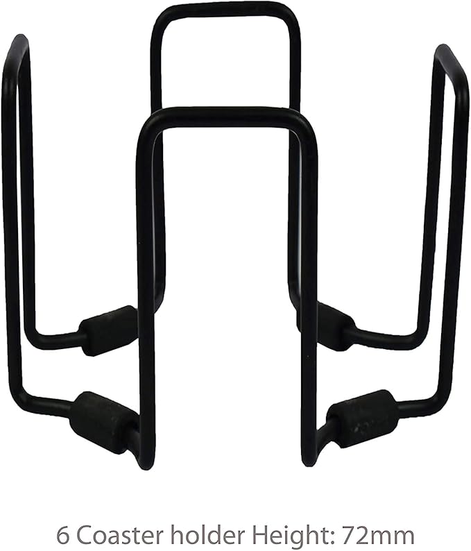 Sandstone Water Absorbent Hand Crafted Hexagon Coasters for Drinks - 4 Inches Wide Thirsty Stone Bar/Drink Coasters- Made from Rainbow Sandstone (Set of 6 with Holder)