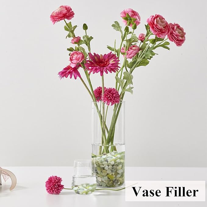 10 lbs Jade Gravel Small Pebbles for Plants, 3/8 Inch Decorative Rocks for Plants Succulents Bamboo Vases Landscaping and Potted Drainage Rocks