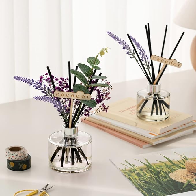 COCODOR Lavender Reed Diffuser/Black Cherry / 6.7oz(200ml) / 1 Pack/Home Decor & Office Decor, Fragrance and Gifts