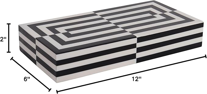 Handicrafts Home Handmade Puzzle Collection Decorative Jewelry Box Organizer – Keepsakes, Trinkets, and Home Decor – Antique Coffee Table Storage, Memory Box, Farmhouse Style Decor Slide, 12x6x2