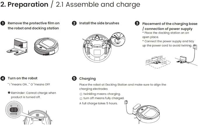 OKP Life K2 Robot Vacuum Cleaner 1800 mAh, Blue
