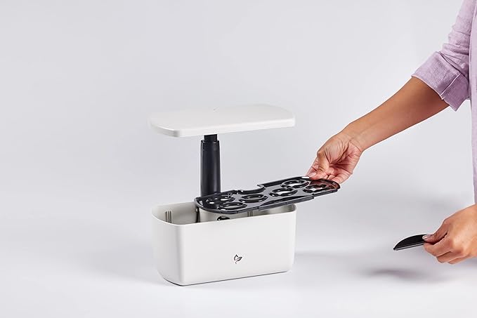 AeroGarden Harvest Lite, Indoor Garden Hydroponic System with LED Grow Light, Holds up to 6 AeroGarden Pods, Cream