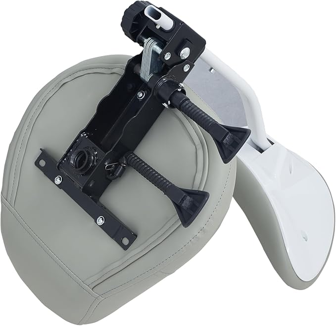 Saddle Stool Chair with Backrest and Foot Ring, Ergonomic Rolling Esthetician Seat for Salon, Tattoo Shop, Spa, Facial lash Home, Dentist Clinic, Esthetician Chair, Grey