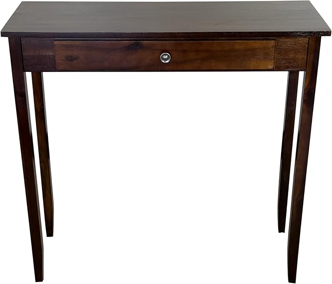 Solid Acacia Console Table w/Drawer