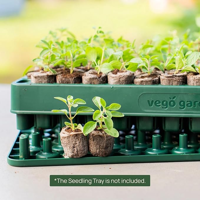 Vego garden Seedling Popper Tool, 3-in-1 Plant & Pop Board - 10" x 20", Works Perfectly with Stackable Seedling Trays
