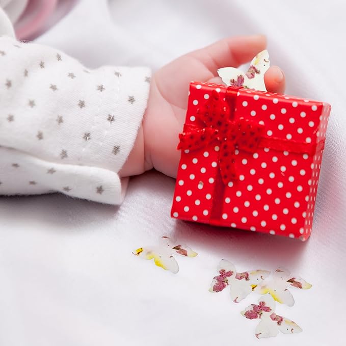 50 pcs Small Seed Paper – Pink and Yellow Plantable Wildflower Butterflies for Bridal Shower, Wedding Gift, Birthday, Mother's Day & Other Milestone Celebrations