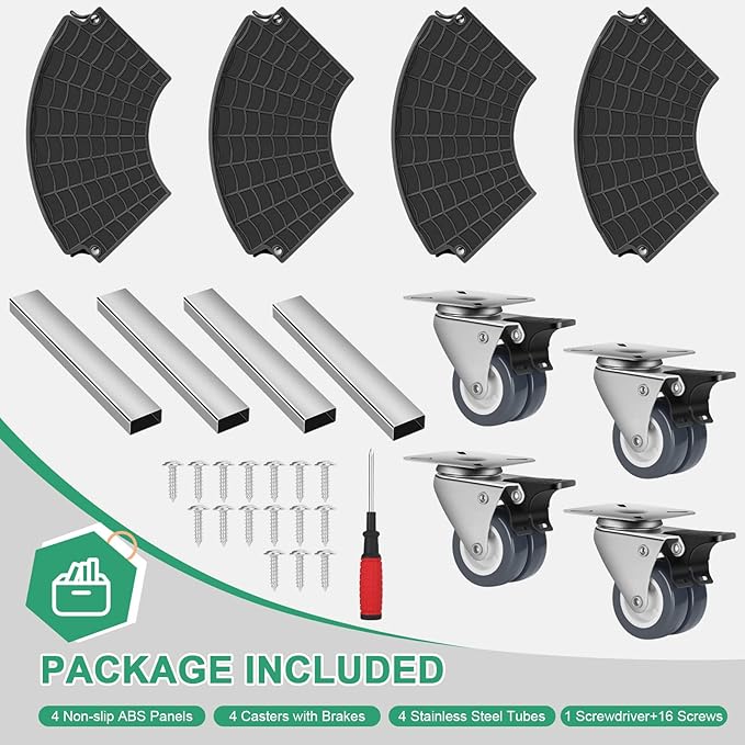 sanyi Plant Caddy with Wheels Heavy Duty, 15-21" Adjustable Plant Stand with Wheels, Large Plant Dolly Cart for Vertical Garden Tower, Vertical Planters, Patio Umbrella Base, Plant Pots, Trash Can