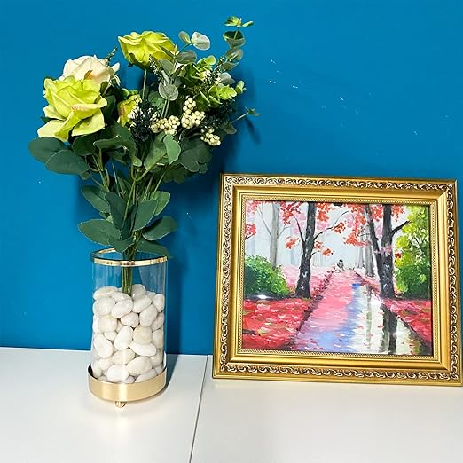 10 lbs White Pebbles for Indoor Plants, 0.8-1.2 Inch Small White River Rocks Stones for Planters, Vases, Fish Tank, Garden, Landscaping, Top Dressing and Bottem Drainage