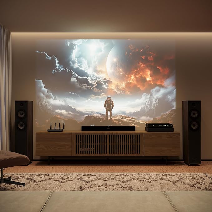 POVISON Full Assembled Mid-Century Modern TV Stand with Slatted Doors, Wood Media Console for 75 Inch TV, TV Console with Tall-cast Metal Legs, Entertainment Center with Storage for Living Room