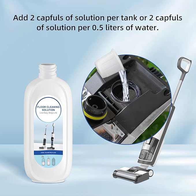 10 Bottles Compatible with Tineco Cleaning Solution Pet 500ml Per Bottle Lavender Scents and Orange Scents Floor Cleaner Compatible with All Robot Vacuums with Mopping and Cordless Wet/Dry Vacuum