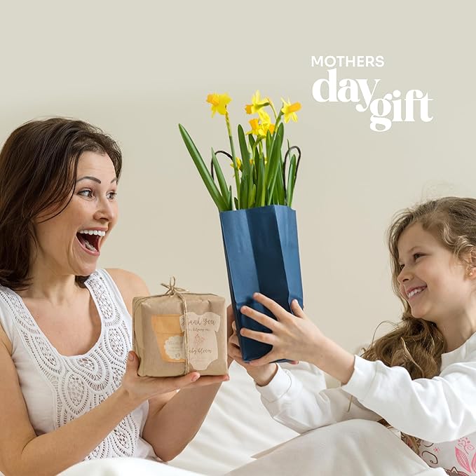 Set of 6 Seed Paper – 6 Pink Onesie & 6 Orange Pots with Stickers for Baby Shower, Gender Reveal, Birthday, Mother's Day & Other Milestone Celebrations