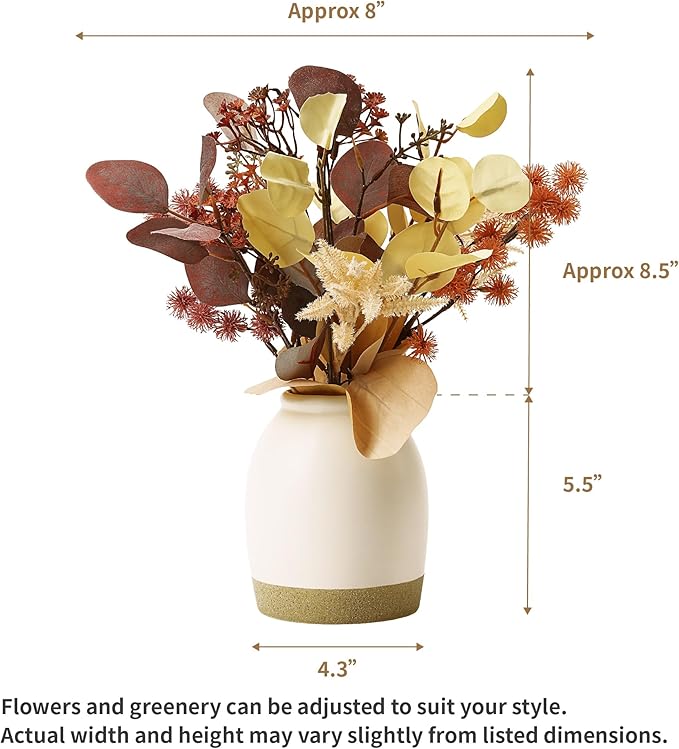 Timeless Luxe Bloom - Premium Artificial Fake Flower for Outdoor, Indoor, Garden, Home, Office, Bouquet Centerpiece Wedding, Event, Party Decoration (Autumnal Harmony Bouquet)