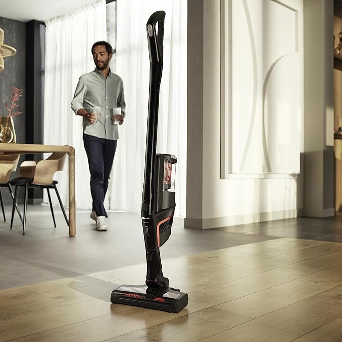 Miele Triflex HX1 Plus Cordless Stick Vacuum Cleaner, 60 min runtime, Obsidian Black / Red