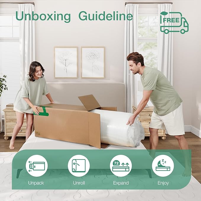 Novilla Mattress Full Size,12 Inch Gel Memory Foam Mattress in a Box for Cool Night & Motion Isolation,Medium Firm Feel,Bliss