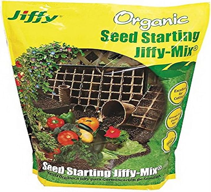 Jiffy Natural & Organic Seed Starting Soil Mix, 16 QT
