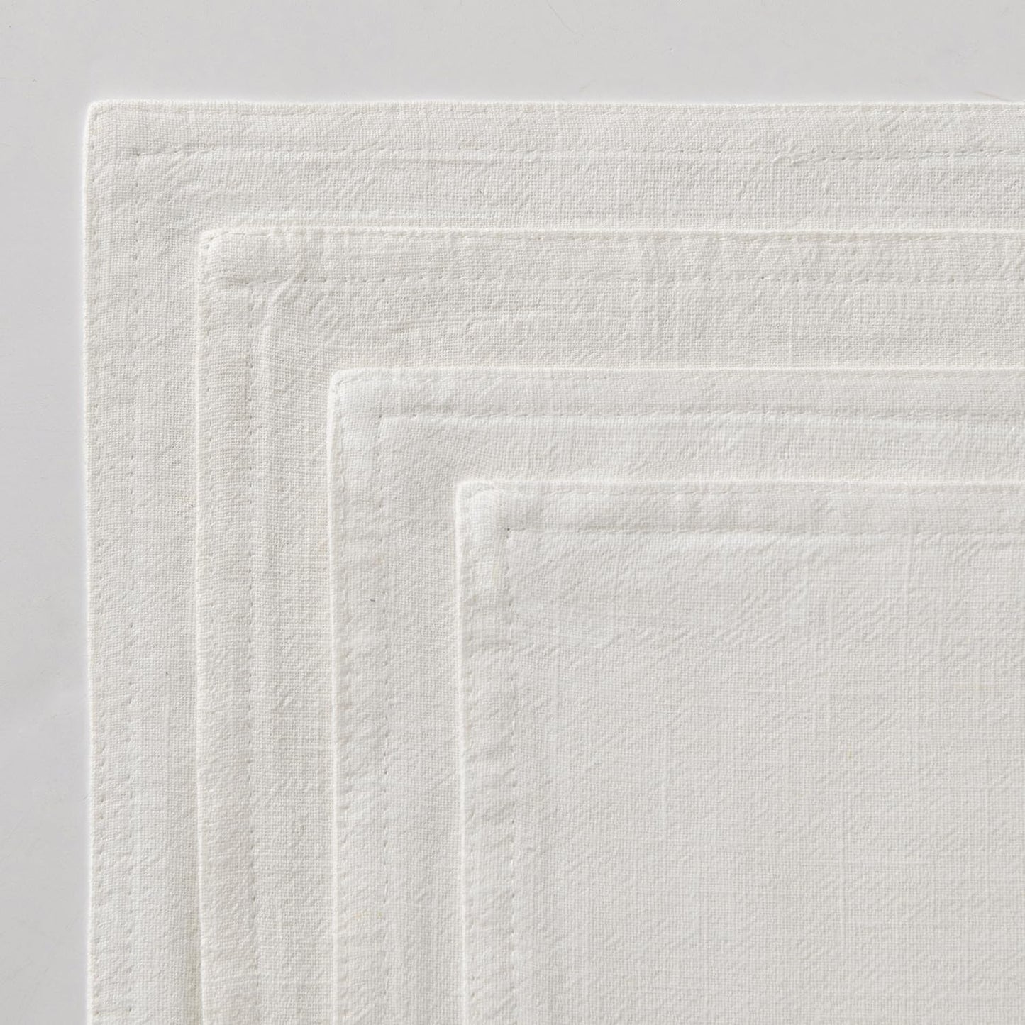 MIULEE Cream Linen Pillow Covers Pack of 4 Christmas Decorative Natural Solid Throw Pillow Covers Soft Accent Boho Farmhouse Couch Pillowcases Modern Home Decors for Living Room Bed Sofa 24x24 Inch