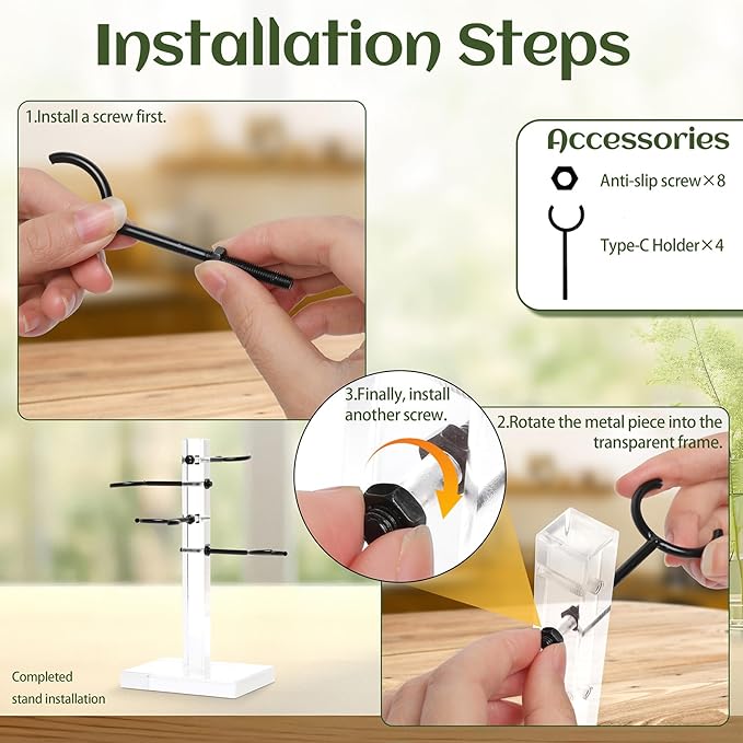 Plants Propagation Stations Plant Terrarium Kit Gift for Women Birthday Glass Planters for Indoor Plants Home Office Decor Acrylic Plant Accessories - 4 Love Hear Vase