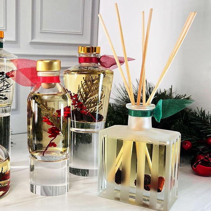 LOVSPA Reed Diffuser Set, Soothe Tahitian Vanilla Bean Scented Oil Diffuser with Sticks, Home Fragrance Accessories for Bathroom Shelf Decor, Aroma Diffusers for Home or Office Fall Decor, USA Made