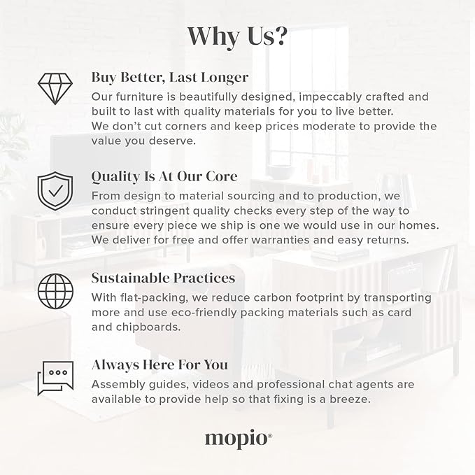 mopio Ted Bed Frame with Headboard, Mid Century Modern Acacia Solid Wood Platform Bed Frame, Wooden Slats, No Box Spring, Double Metal Bar Support (Solid Wood Slatted, Queen (U.S. Standard))