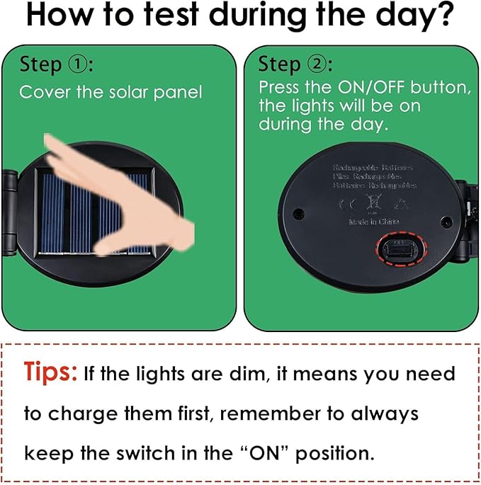 OZS 6Pack Total 48LED Solar Garden Lights Christmas Fairy Outdoor - Solar Firefly Lights Fairy Outdoor, Sway by Wind, Waterproof for Pathway Patio Yard Christmas Decorations(Red&Green)