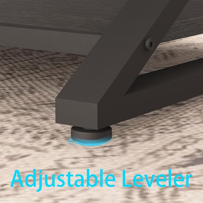 HSH Black Modern Minimalist Metal Wood Living Room Table with Storage Shelf, 39 Inch 2 Tier Rectangle Center Coffee Table