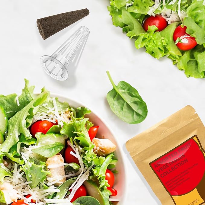 inbloom 18-Pod Vegetable Seed Pod Kit for AeroGarden, Ahopegarden, Gardencube Hydroponic Garden with 350+ Seed: Strawberry, Cucumber, Green Pepper, Cherry Tomato, Radish, Dwarf Pea – Mothers Day Gift