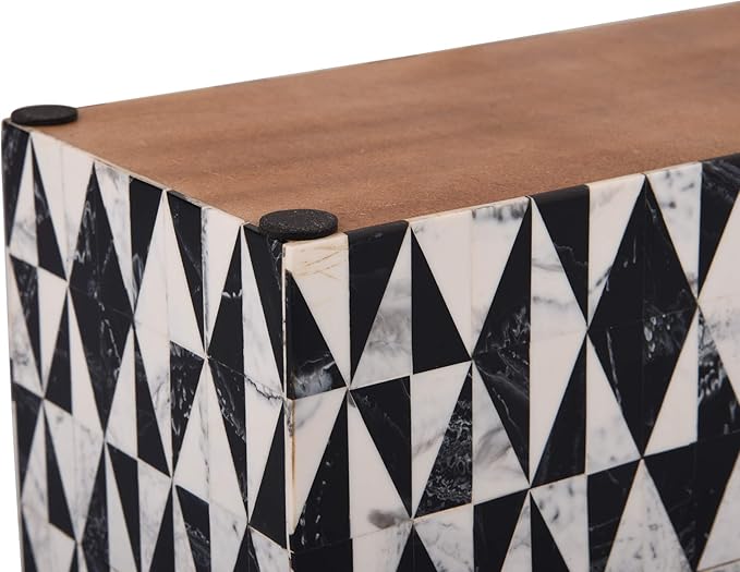 Handicrafts Home Modern Rectangular Decorative Box - Harlequin Pattern, 10x5x5 Inches