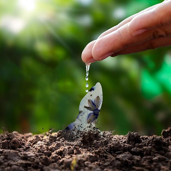 Set of 24 Purple Hummingbird Seed Paper – Plantable Seed Paper Embedded with Wildflower Seeds for Funeral, Memorial & Other Milestone Celebrations