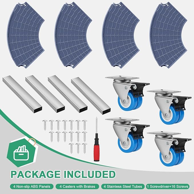 sanyi Plant Caddy with Wheels, 15-22" Adjustable Plant Stand with Wheels Heavy Duty, Rolling Plant Stand, Plant Cart for Outdoor Planters, Plant Pots, Trash Can Dolly, Garden Pot Mover