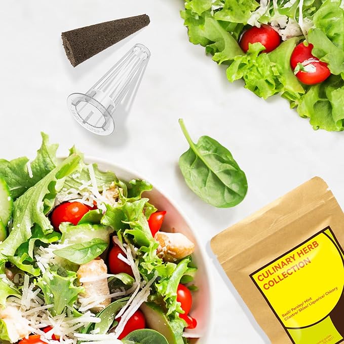 inbloom 18-Pod Herb Seed Pod Kit – Compatible with AeroGarden, Ahopegarden, Gardencube Hydroponic Garden with 350+ Seeds: Basil, Mint, Cilantro, Parsley, Shiso, Chicory, Liquorice – Mothers Day Gift