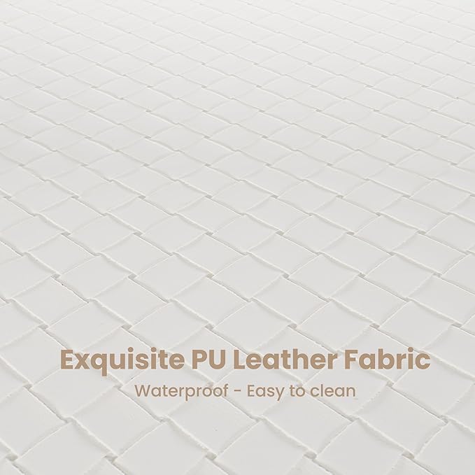 PHI VILLA Bar Stools - Solid Wood Legs Counter Height Barstools with Upholstered Saddle Seat, 24 inch Kitchen Counter Island Stools