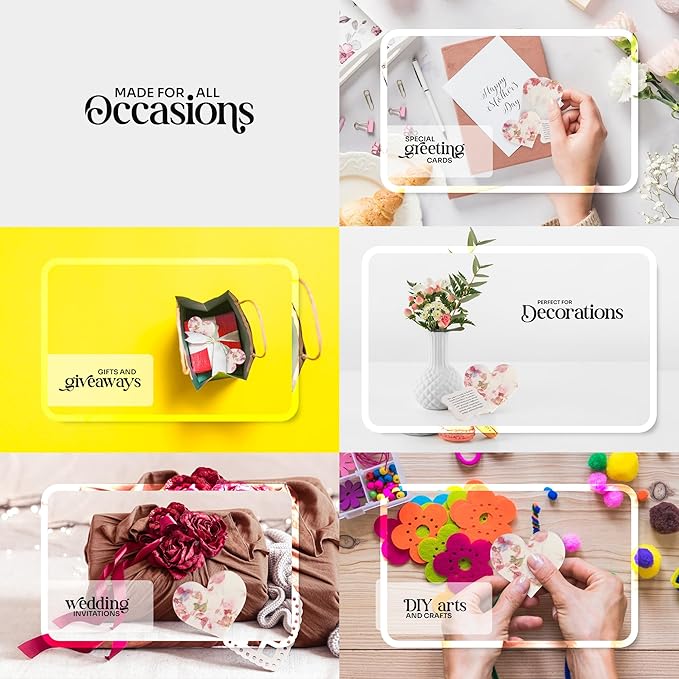 Set of 24 Pink Heart – Plantable Seed Paper Embedded with Wildflower Seeds for Bridal Shower, Wedding Gift, Birthday, & Other Milestone Celebrations