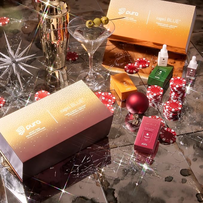 Capri Blue Pura Smart Home Plug-in Diffuser Refills – Includes 2 Capri Blue Pura Refills for Plug In Diffusers for Home - Long Lasting Luxury Scents - Crystal Pine (Pack of 2)