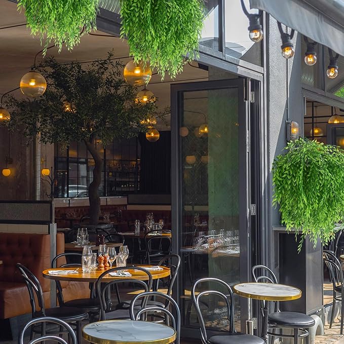 summer flower 8pcs Fake Plants Weeping Willow Artificial Greenery Stems Hanging Planter Faux Plant Indoor Home Bathroom Decor UV Resistant for Outdoor Shelf Garden Wall Front Porch Party Decorations