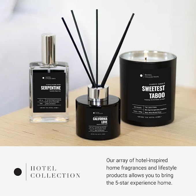 Hotel Collection - Dream On - Reed Diffuser Set - Luxury Aromatherapy Diffuser - Hints of Bright White Tea, Sweet Vanilla, & Cedarwood - Essential Oil Diffusers - Shelf Decor - 100mL/3.5 FL Oz
