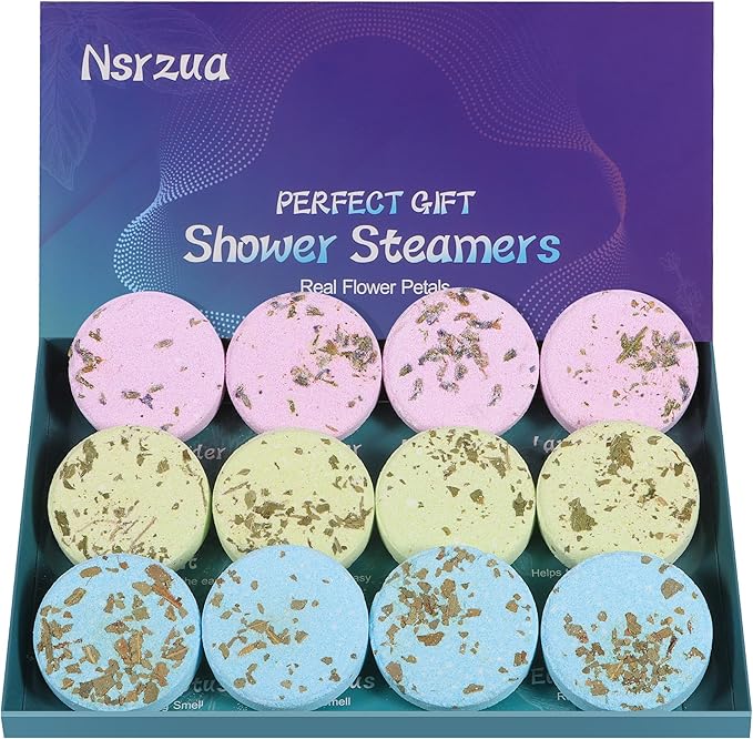 Shower Steamers Aromatherapy Birthday Gifts for Women-12 Pack Mothers Day Gifts,Gifts for Grandma,Wife,Mothers,Stress Relief and Relaxation Gifts for Women and Men