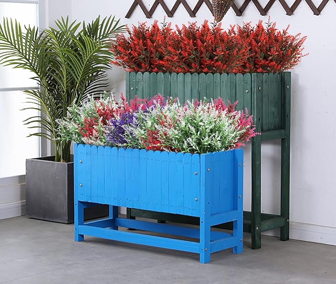 RECUTMS 20 Bundles Artificial Fall Flowers No Fade Faux Autumn Plants, Fake Indoor Outdoor Greenery for Thanksgiving Christmas Wedding Party Home Garden Fireplace Décor(Orange)