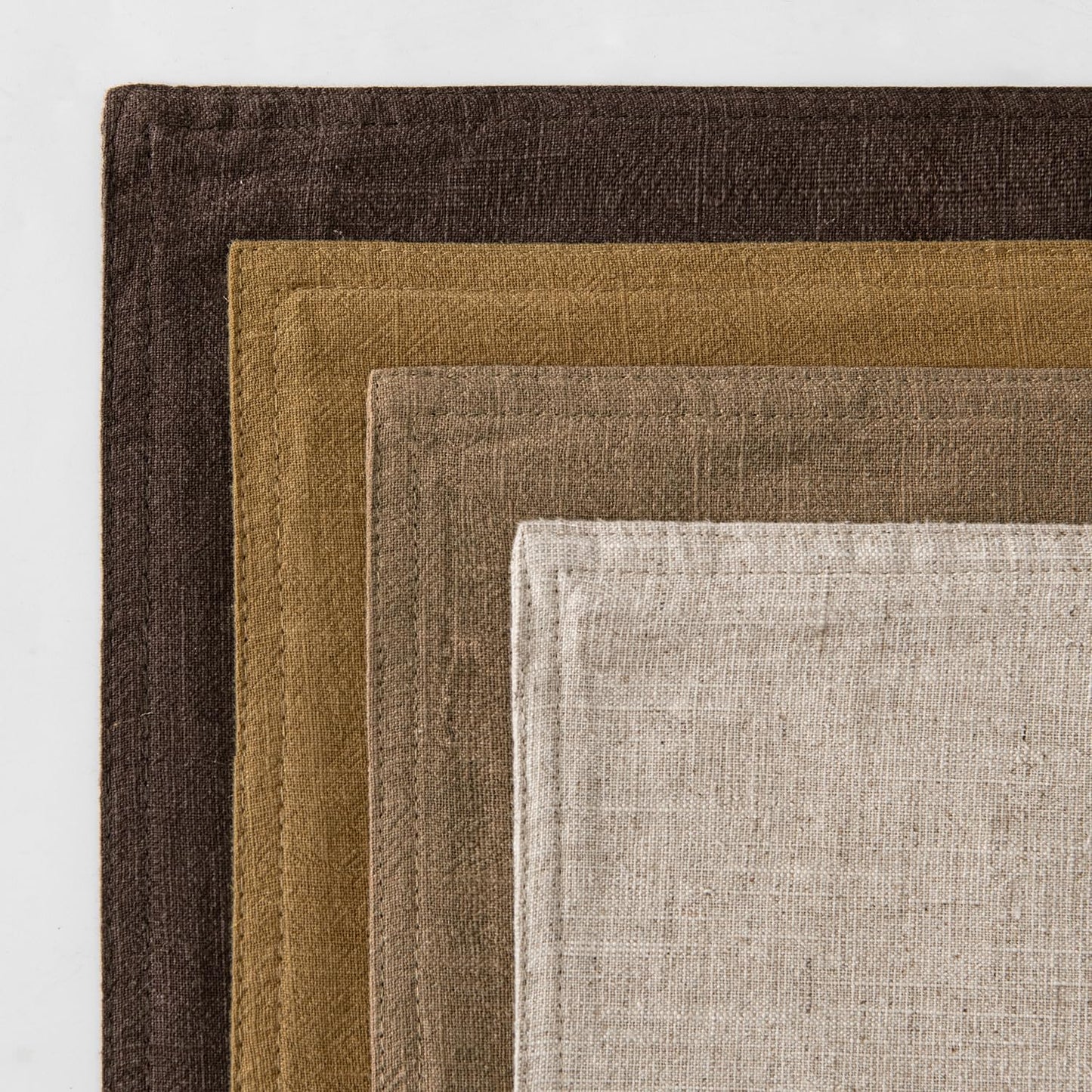 MIULEE Neutral Gold/Brown Linen Pillow Covers Pack of 4 Decorative Nautral Solid Throw Pillow Covers Soft Accent Boho Farmhouse Couch Pillowcases Modern Home Decors for Living Room Bed Sofa 24x24 Inch