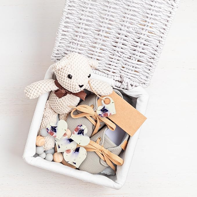 50 pcs Small Seed Paper – Purple Plantable Wildflower Hearts for Bridal Shower, Wedding Gift, Birthday, Mother's Day & Other Milestone Celebrations