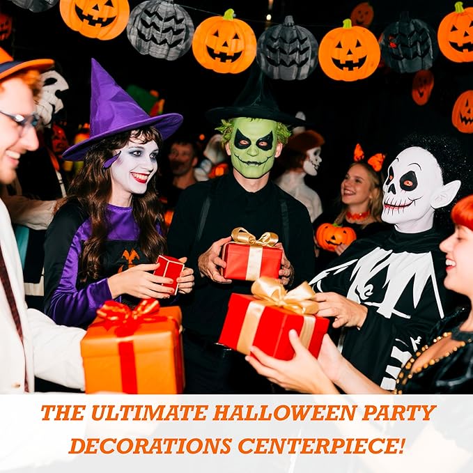 Ultimate Horror Halloween Coasters Set of 6 with Holder - Matte Ceramic Drink & Wall Art Decor, Spooky Home Office Party Gift | Skull Spider Ghost Decorations