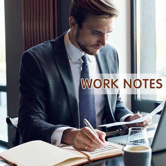 24 Pack Leather Notebook Journals Bulk 5.7" x 8.3" Harder Cover A5 Journals for Writing Men Women Leather Travel Notebooks Daily Gifts for Office School (Brown)