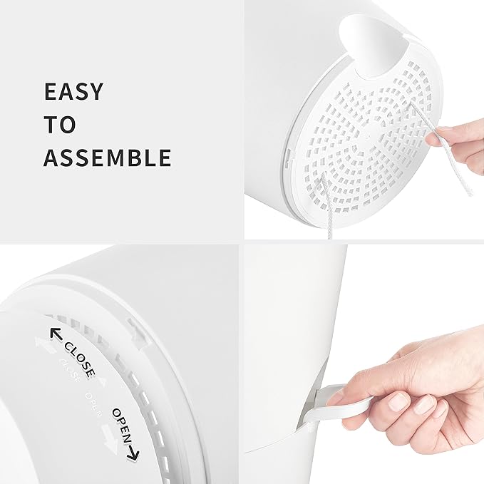 FaithLand 2-Pack 10 Inch Planter Pots for Indoor Outdoor Plants, Self Watering Flower Pots with Deep Reservoir, White with Terracotta …