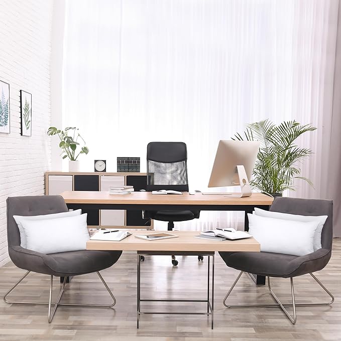 Utopia Bedding Throw Pillows (Set of 4, White), 12 x 24 Inches Pillows for Sofa, Bed and Couch Decorative Stuffer Pillow