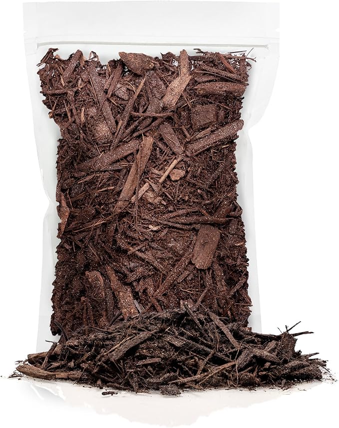 Organic Brown Mulch - Nurture Your Plants with Natural Nutrients - 20 QUARTS