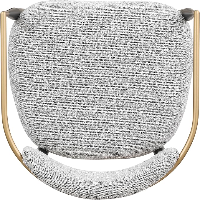 Morden Fort Counter Height Bar Stools Set of 2, Modern Upholstered Counter Stools with Gold Arms and Black Metal Legs, 26" Island Chairs for Kitchen and Home Bar